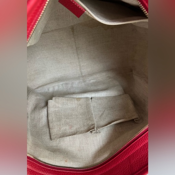 Gucci GG Canvas Red Medium Bree Tote - Picture 10 of 16